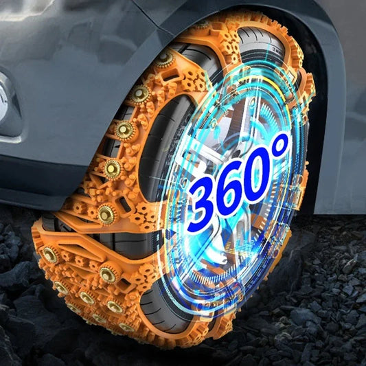Universal Snow Chains for SUVs and Cars - Anti-Slip Winter Tire Safety