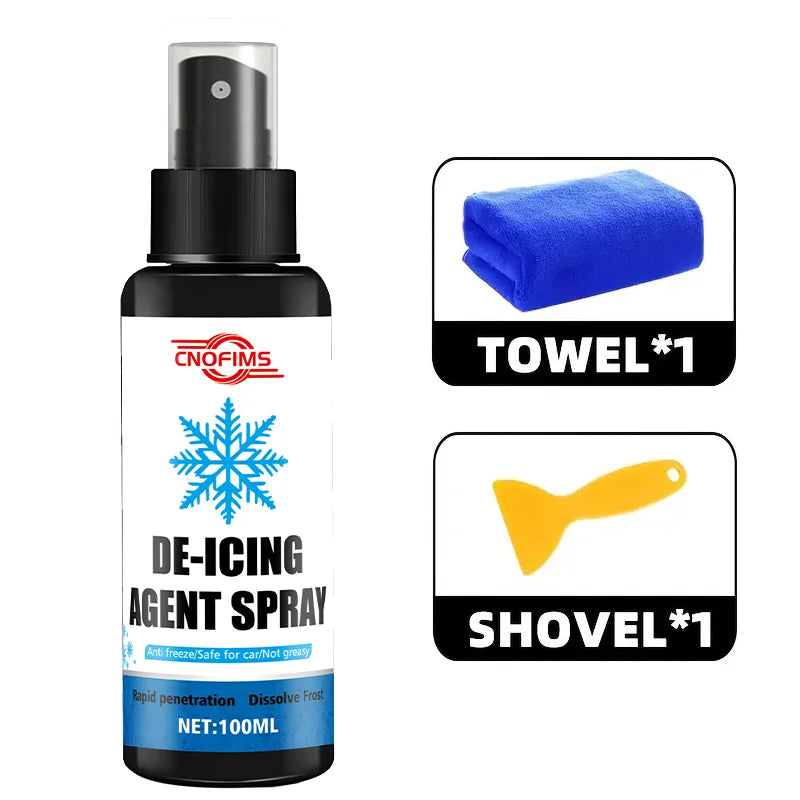 Defroster Anti-Ice Car Home - Spray Snow Removal Freezer Winter