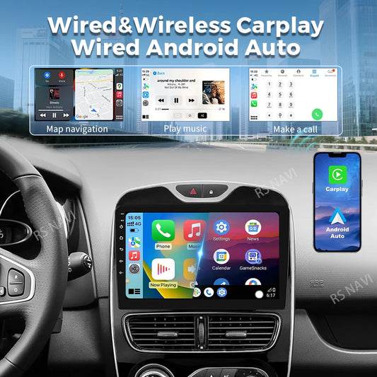 Android Auto Radio 15 Renault Clio 4 BH98 KH98 2016-2019 - 2K QLED CarPlay GPS