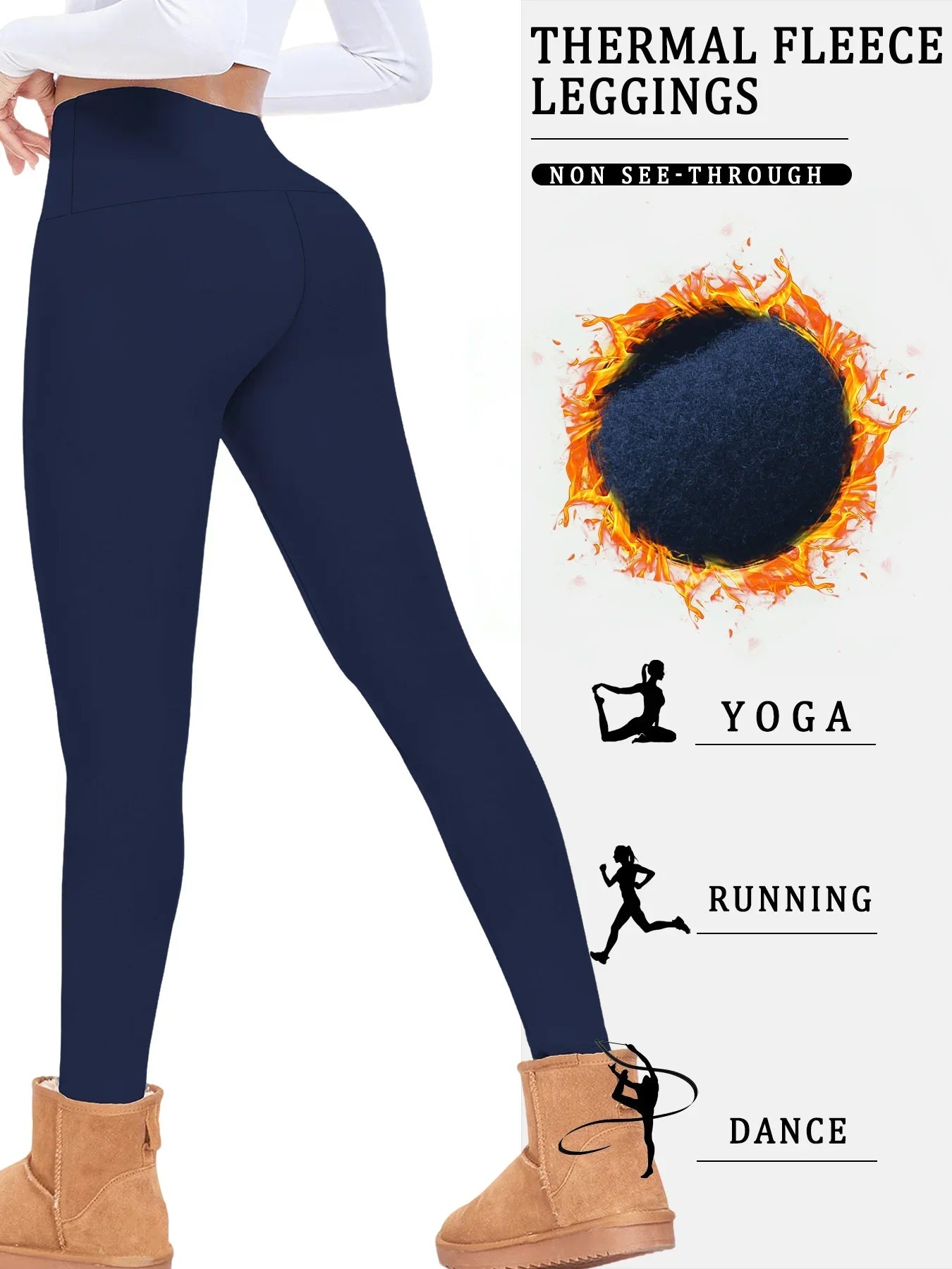 Fleece-Lined High Waist Leggings