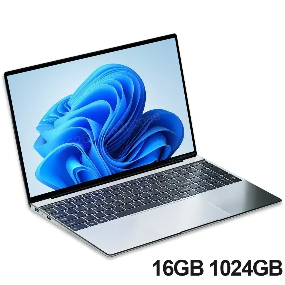 Laptop Gamer 15.6'' Ultra Slim Intel N3700 16GB RAM 2TB SSD Windows 11 Pro