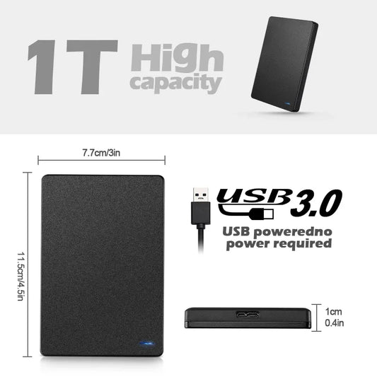External Portable Hard Drive 320GB-1TB USB 3.0 2.5'' - PC MacBook PS4 PS5
