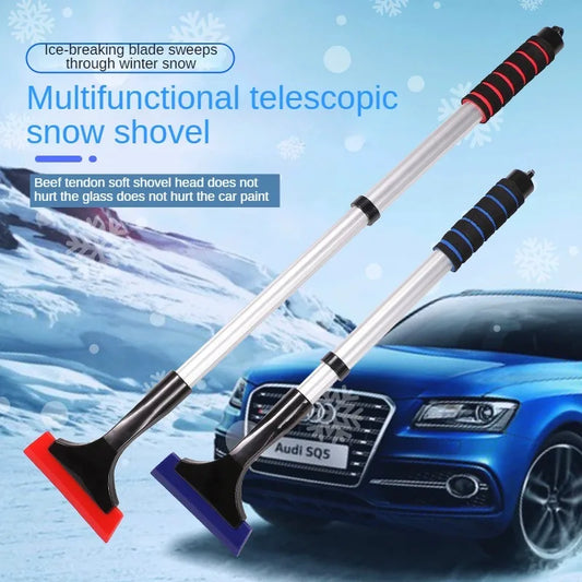 SEAMETAL Telescopic Ice Scraper - Extendable Snow Shovel for Winter De-icing