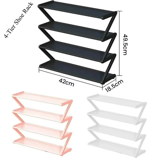 Cabinet Shoes 4 Tiers Modern - Organizer Entryway Space-Saving Abytment