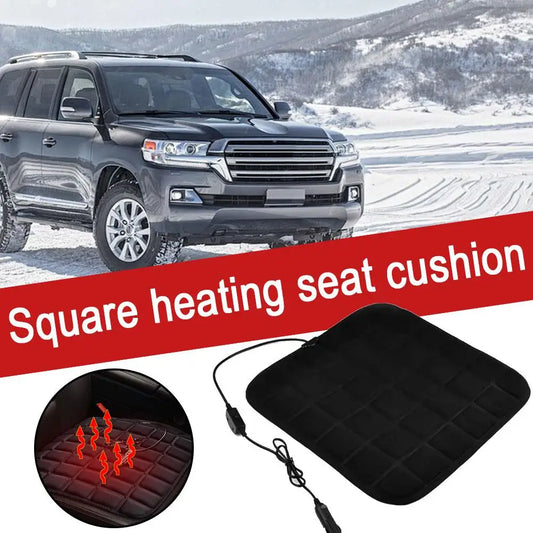 Winter Car Heated Seat Cushion - 12V Heated Seat Protector Car Accessory