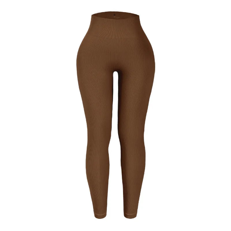 Yoga Leggings Women's High Waist - Knit Stretch Sports