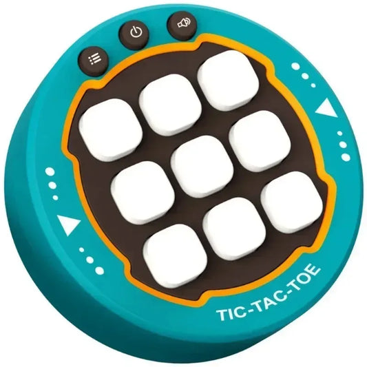 Jeu Tic-Tac-Toe Électronique Montessori - Puzzle Échecs Portable Enfants Adultes