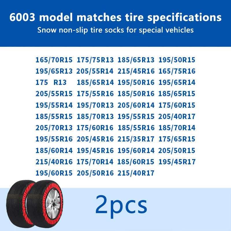 Car Wheel Chains Winter Anti-Slip - Emergency Easy Installation Snow Socks