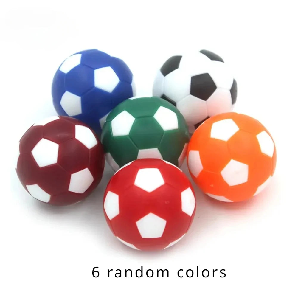 Mini Football Table Balls 6pcs 32mm - Black White Foosball Training