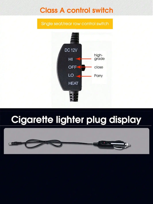 12V Electric Car Heated Cushion - Fast Heating Seat Modification