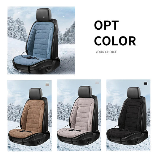 Universal 12V Car Heated Cushion - Winter Front/Rear Seat Cover