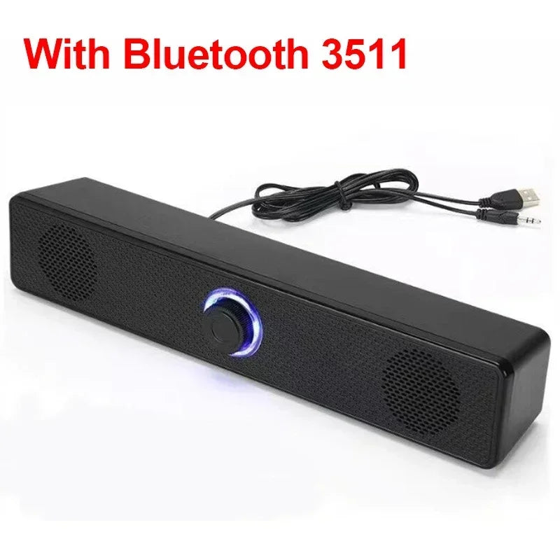 4D Surround Desk Speaker - Bluetooth/Wired Built-in Mic