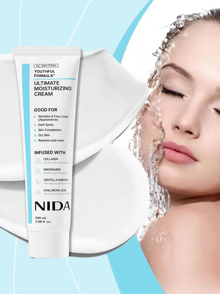 NIDA Moisturizer 100ml - Niacinamide Centella Asiatica Hyaluronic Acid Anti-Wrinkle