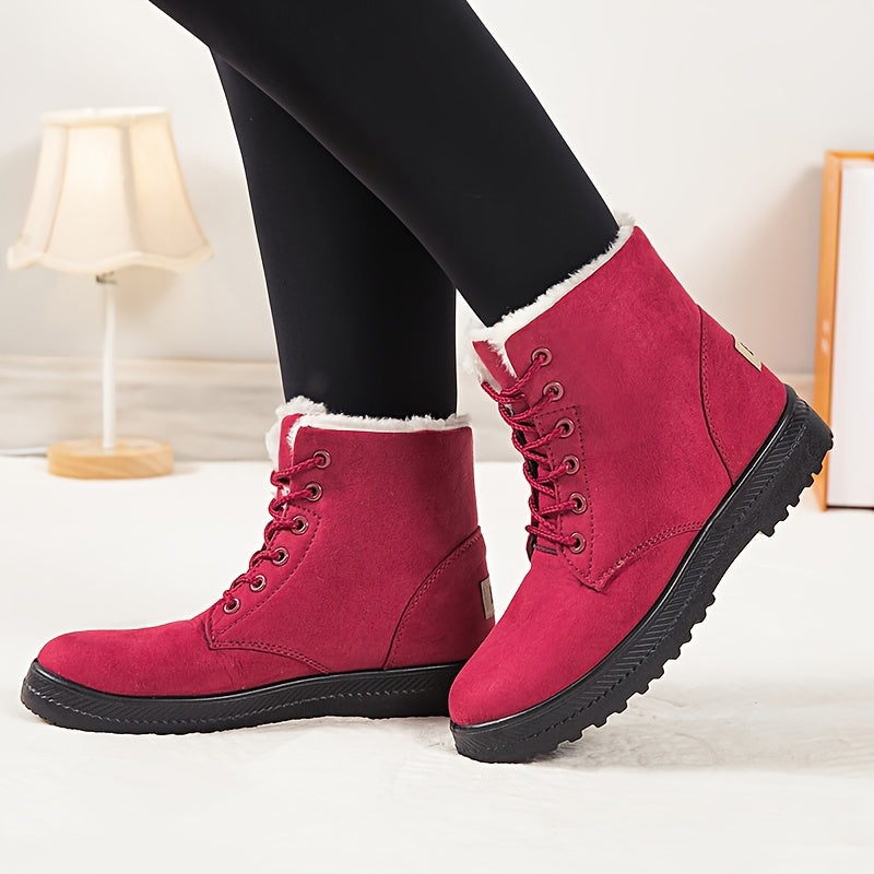 Women's Winter Boots - Sole Non-Slip, Lace-Up, Comfort - Sizes up to 44