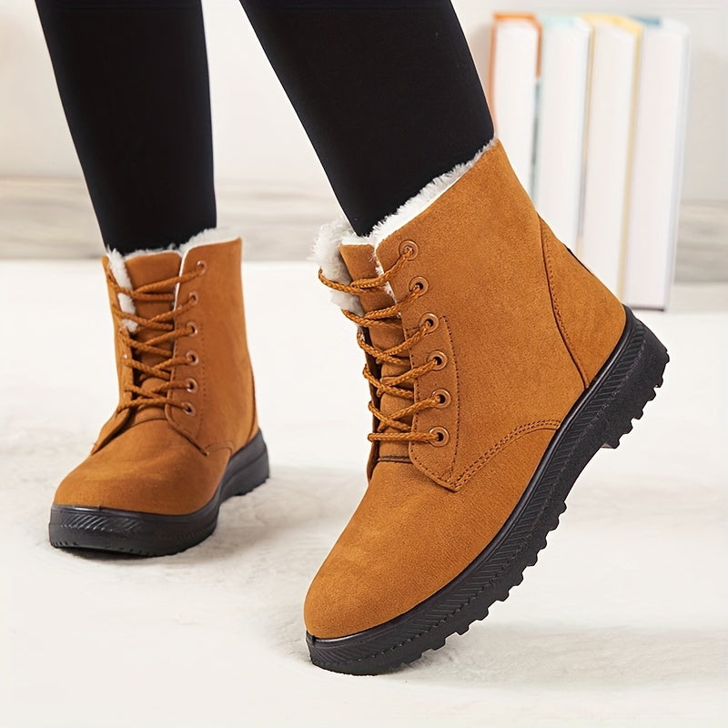 Women's Winter Boots - Sole Non-Slip, Lace-Up, Comfort - Sizes up to 44