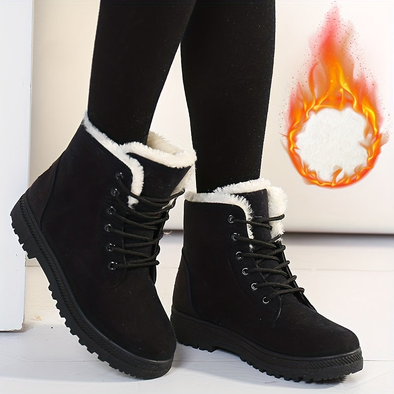 Women's Winter Boots - Sole Non-Slip, Lace-Up, Comfort - Sizes up to 44