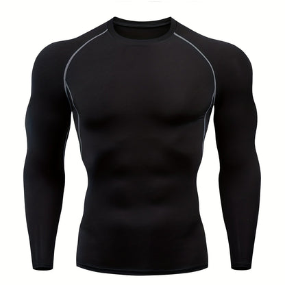 Men's Fitness PRO Quick-Dry T-Shirt - Long Sleeve Stretch Running