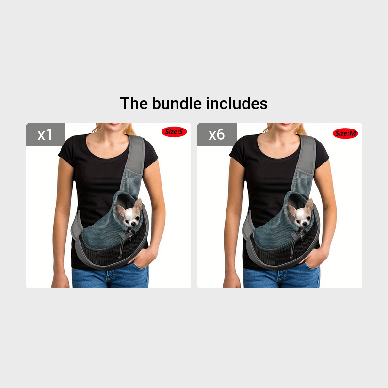 Reflective Pet Sling Carrier Breathable Mesh Travel Safe Sling Carrier For Pets Outgoing