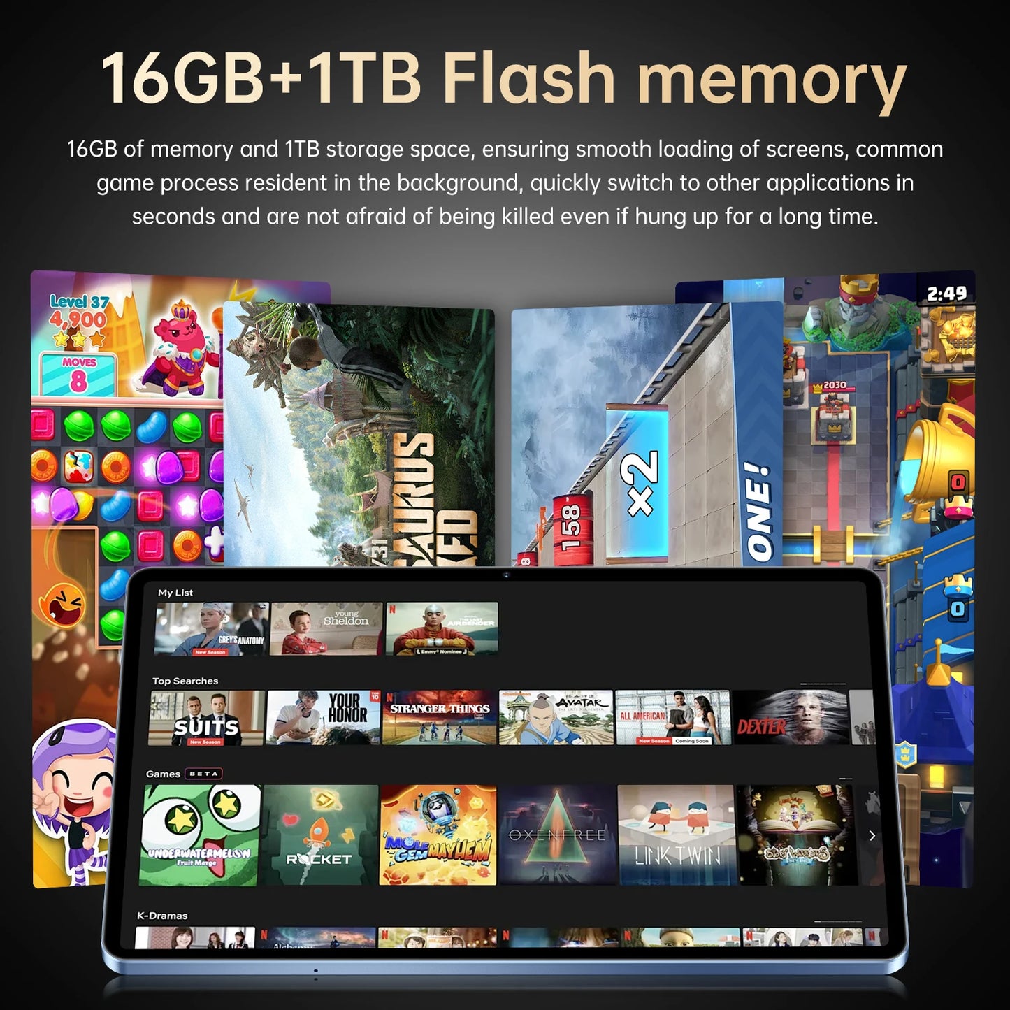 Tablet Pad 25 Ultra 2025 Snapdragon 8 Gen3 Android 15 16GB+1TB 5G - 10000mAh