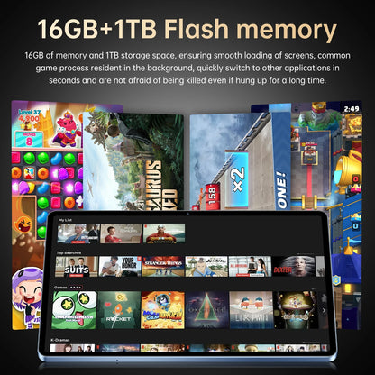 Tablet Pad 25 Ultra 2025 Snapdragon 8 Gen3 Android 15 16GB+1TB 5G - 10000mAh