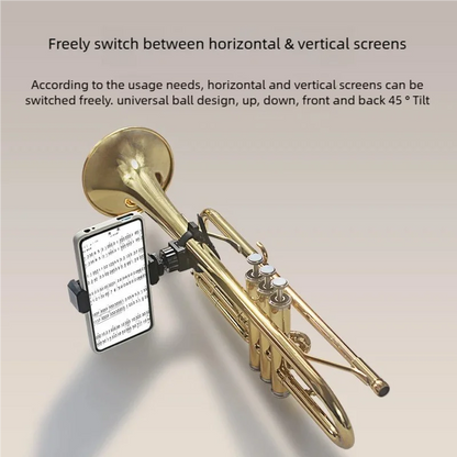 Holder Phone Trumpet Lyre - Multifunctional Lightweight Adjustable Instruments