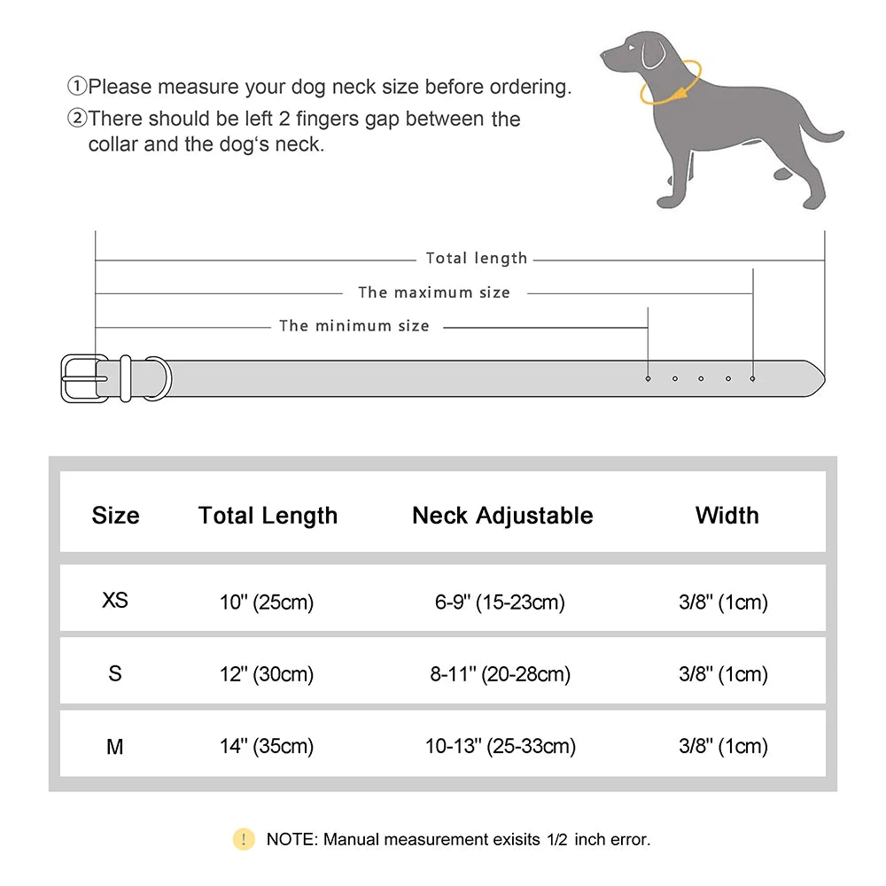 Cat Collar Personalized Leather Free Engraving - ID Kitten Dog Bling