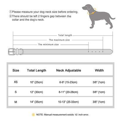 Cat Collar Personalized Leather Free Engraving - ID Kitten Dog Bling