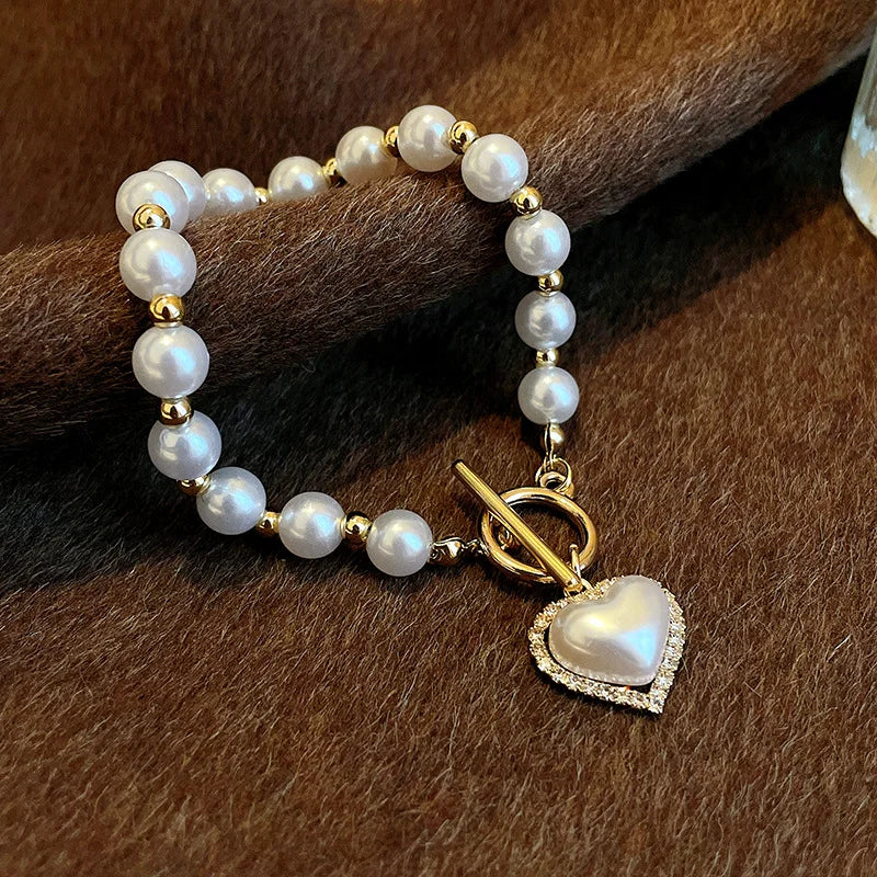 Women's Elegant Baroque Pearl Bracelet - Bangle Simulated Gift Birthday Evening