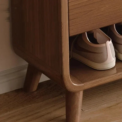 Nordic Luxury Shoe Cabinet with Drawers - Storage Space-Saving Interior