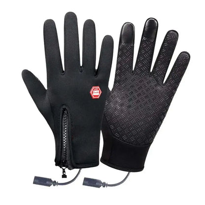 USB Rechargeable Heated Gloves - Touchscreen Windproof Portable