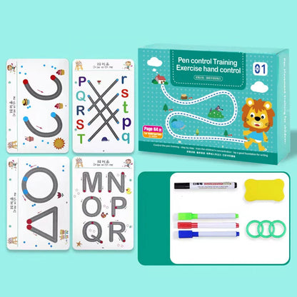 Montessori Math Drawing Tablet - Educational Pen Control Game Kids