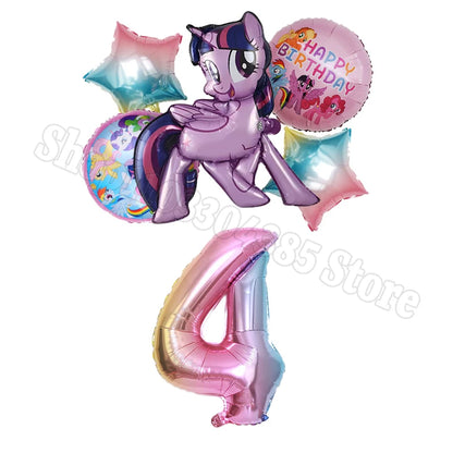 My Little Pony Number Balloons 1-10 Unicorn - Birthday Baby Shower Party