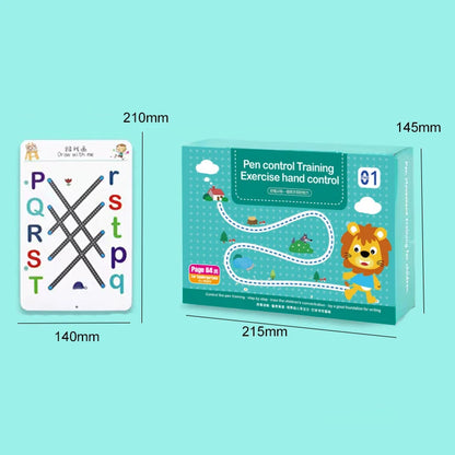 Montessori Math Drawing Tablet - Educational Pen Control Game Kids