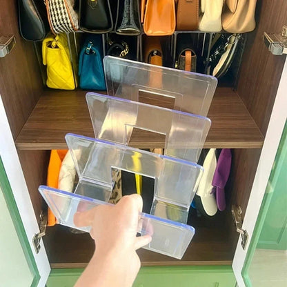 Handbag Wardrobe Organizer Transparent - Shelf Storage Display