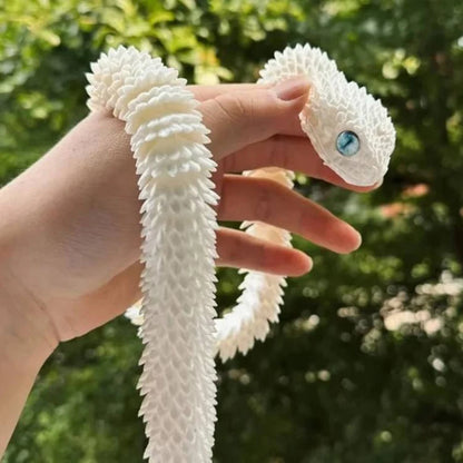 3D Printed Snake Fidget Toy – Movable Joint Figurine
