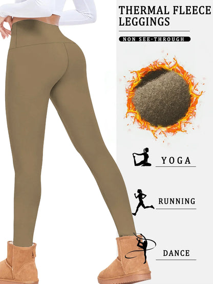 Fleece-Lined High Waist Leggings