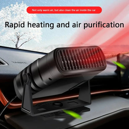 Fan Car Heater 2-in-1 12V/24V 120W - Anti-Fog Defroster 2026