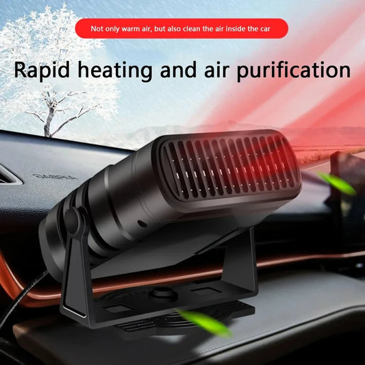 2-in-1 Car Fan Heater 12V/24V 120W - Anti-Fog Defroster 2026