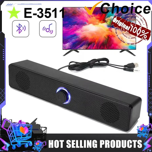 4D Surround Desk Speaker - Bluetooth/Wired Built-in Mic