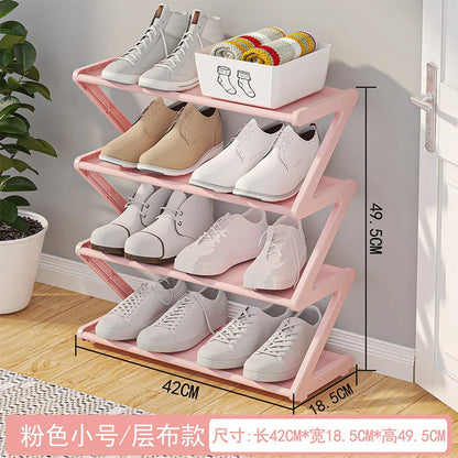 Cabinet Shoes 4 Tiers Modern - Organizer Entryway Space-Saving Abytment