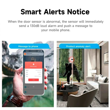 Tuya WiFi Dogold Window Sensgold - Sound Light Alarm Security Home