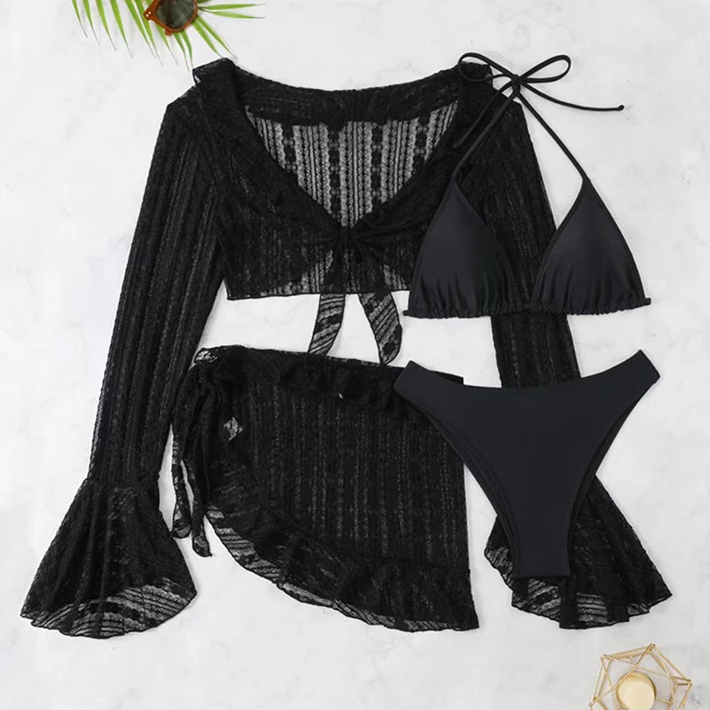 Women's 4-Piece Swimsuit Set – Bikini, Cover-Up & More | Summer 2026