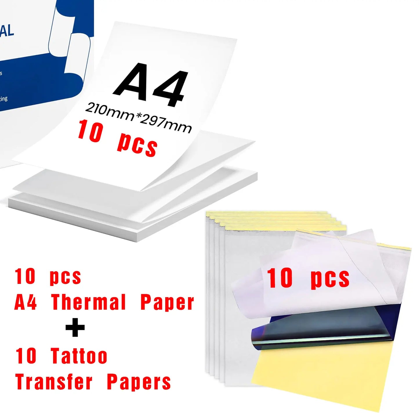 A4 Portable Inkless Bluetooth Thermal Printer - PDF Desk Tattoo Memo