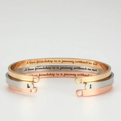 Personalized Coordinates Engraved Name Bangle - Stainless Steel Gift
