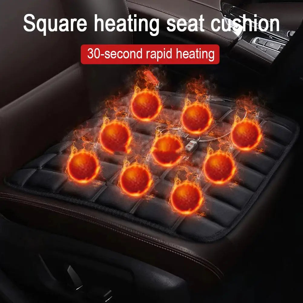 Car Heated Seat Cushion Winter - Heated Seat Cover 12V Car Accessory