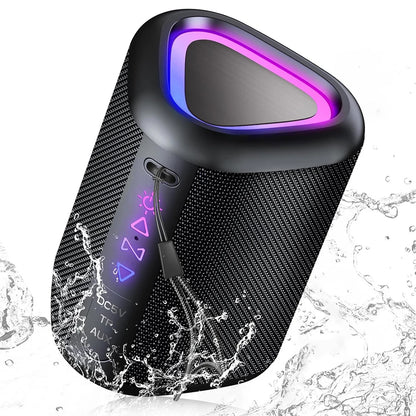 2025 LED IPX7 Bluetooth Speaker - Portable 24H Enhanced Bass