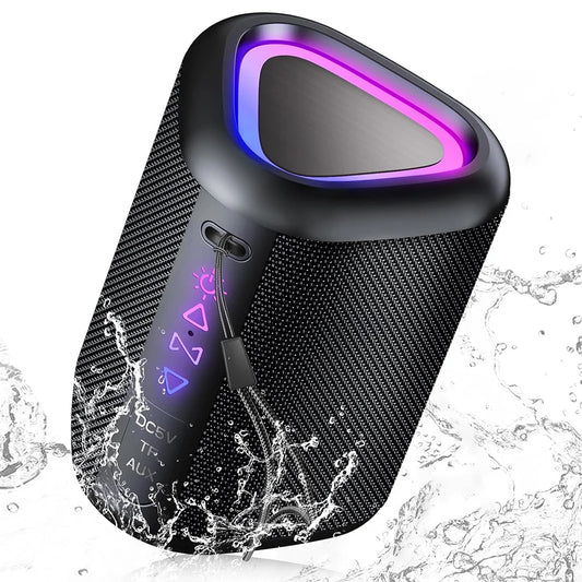 2025 LED IPX7 Bluetooth Speaker - Portable 24H Enhanced Bass