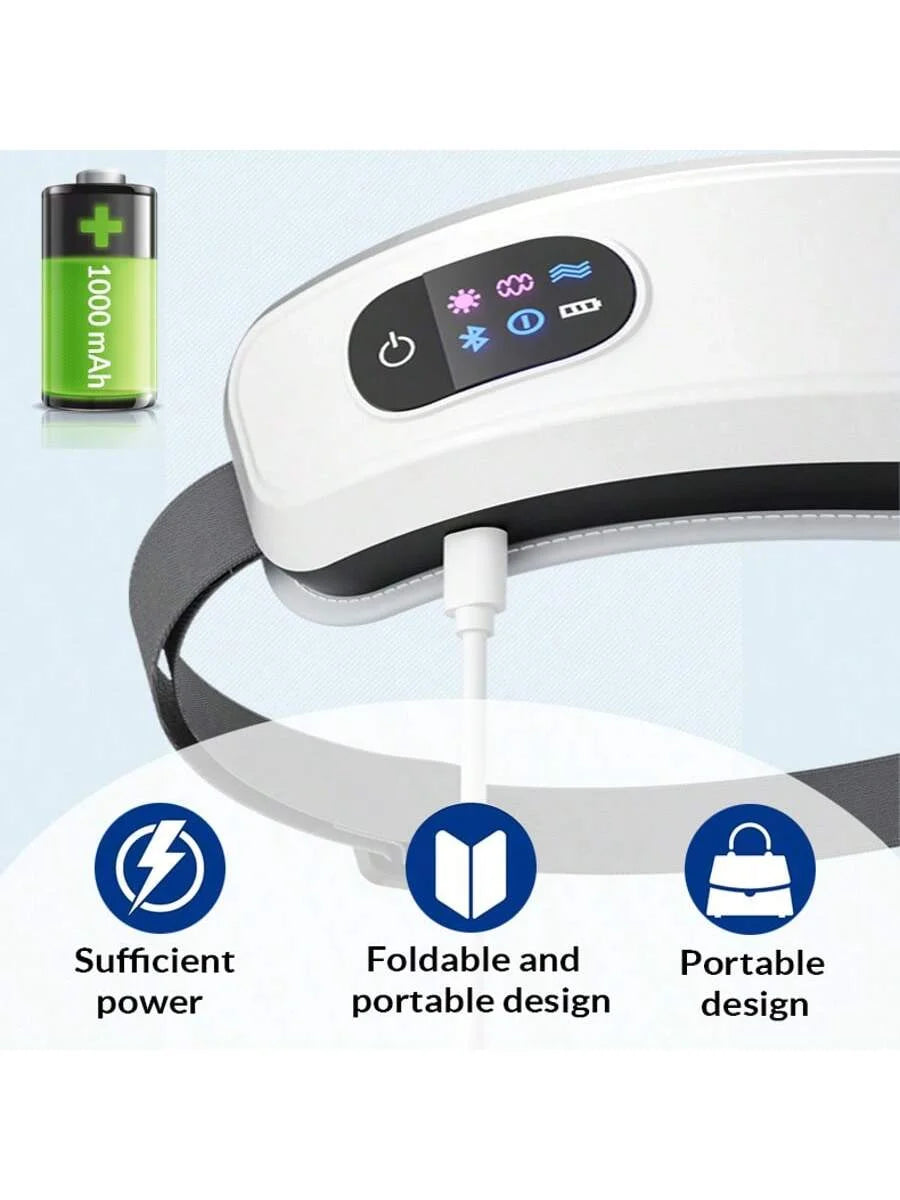Heated Eye Massager - Eye Mask for Migraine 3-Mode Fatigue Relief