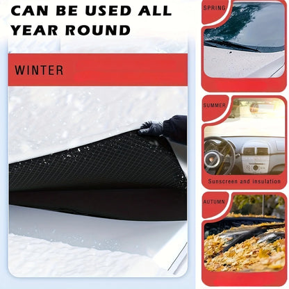 Magnetic Winter Windshield Snow Cover - Universal Outdoor Car Protection