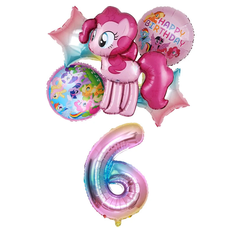 My Little Pony Number Balloons 1-10 Unicorn - Birthday Baby Shower Party